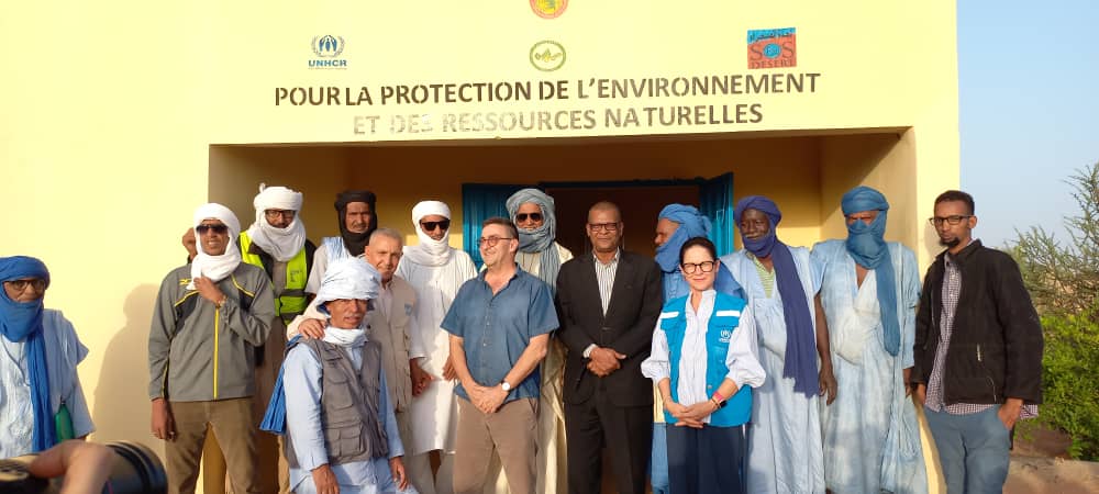 Février 2023, Visite au camp de M’bera de la représentante du SGL USA en Mauritanie, de l&rsquo;Ambassadeur  de Suisse et de la Représentante de l’UNHCR du&nbsp;PBF.