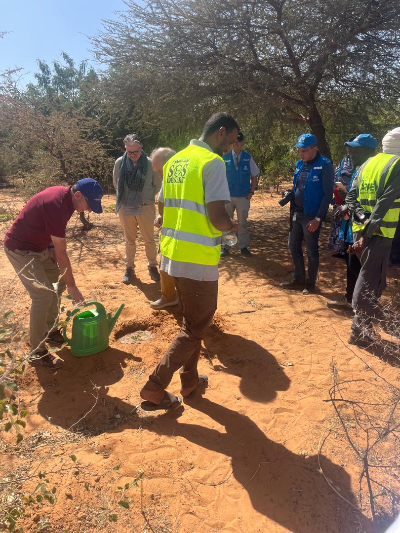 VISITE DE LA DÉLÉGATION DE L&rsquo;UNION EUROPÉENNE AU BUREAU SOS DÉSERT DU CAMP&nbsp;MBERRA.
