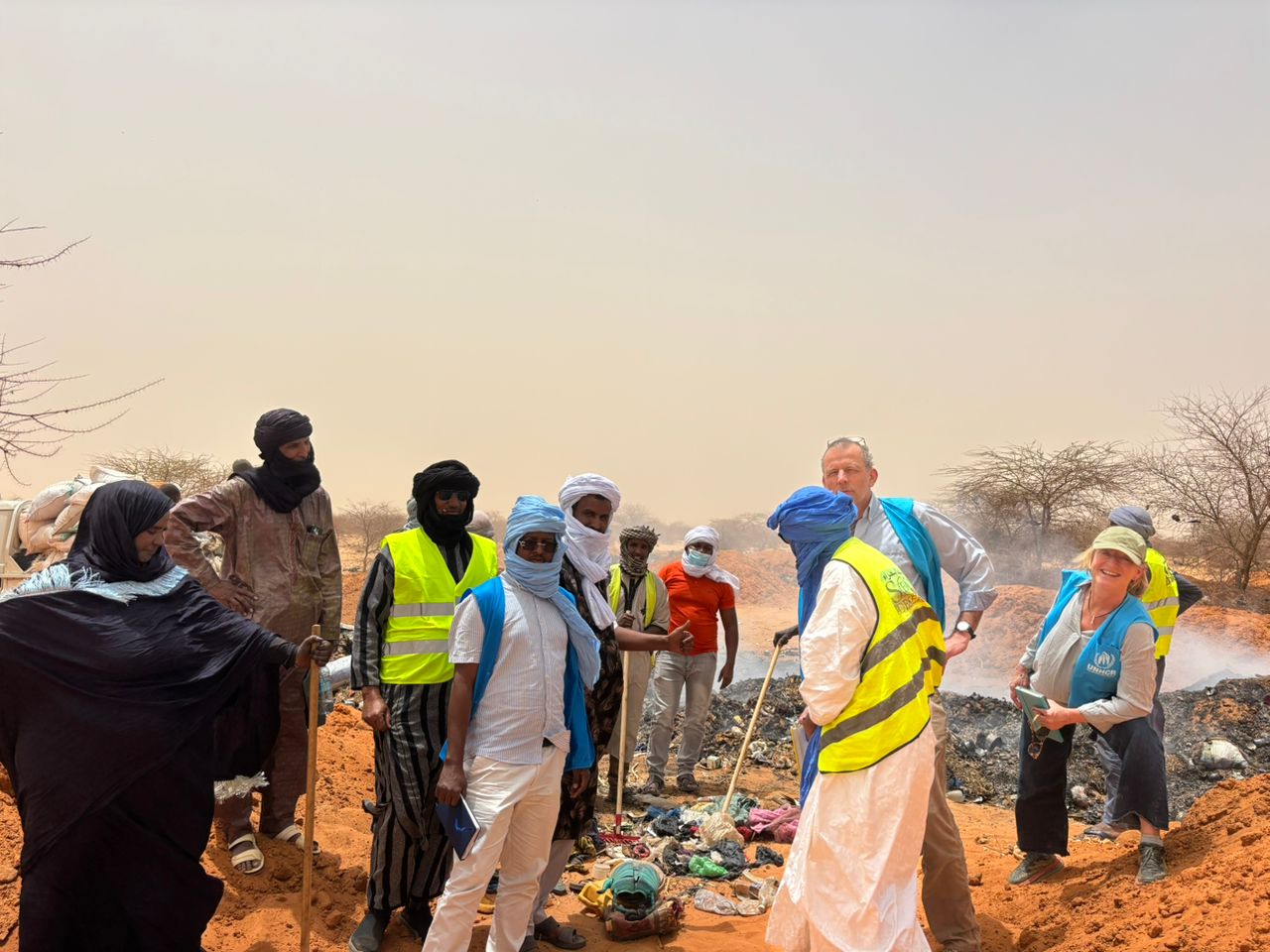 SOS DÉSERT réaffirme son engagement pour l’assainissement et la valorisation des déchets au camp de&nbsp;Mberra.